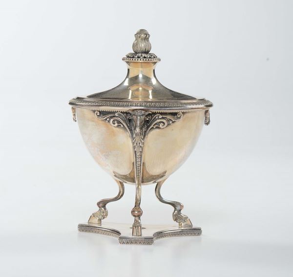 Zuccheriera in argento Luigi XVI