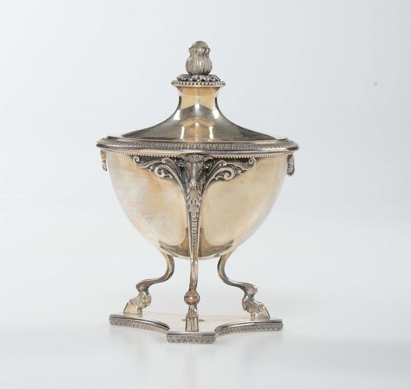 Zuccheriera in argento Luigi XVI  - Asta Antiquariato - Cambi Casa d'Aste
