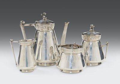 Servito da Tè e Caffè in Argento Sterling, Bolli Dell'argentiere Gorham New York, XX Secolo