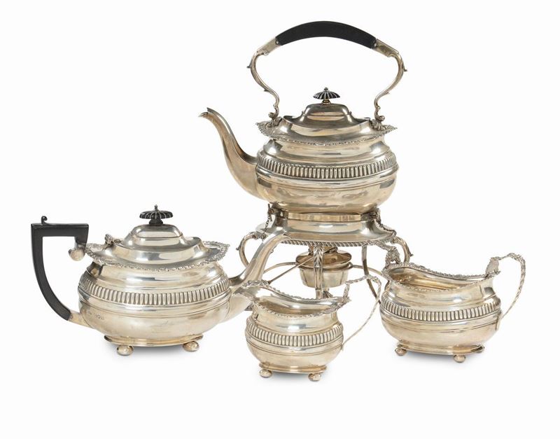 Servizio da tè in argento, Inghilterra XIX secolo  - Auction Fine Art - Cambi Casa d'Aste