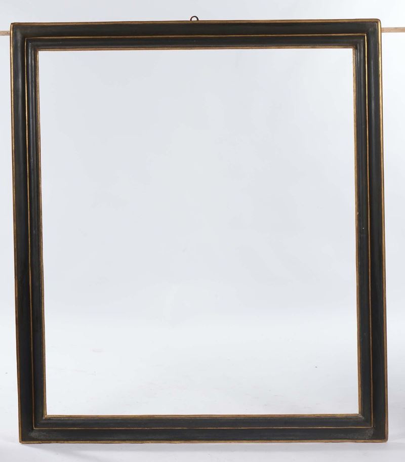 Grande cornice Salvator Rosa nera e oro, XVIII secolo  - Auction Fine Old Frames - Cambi Casa d'Aste