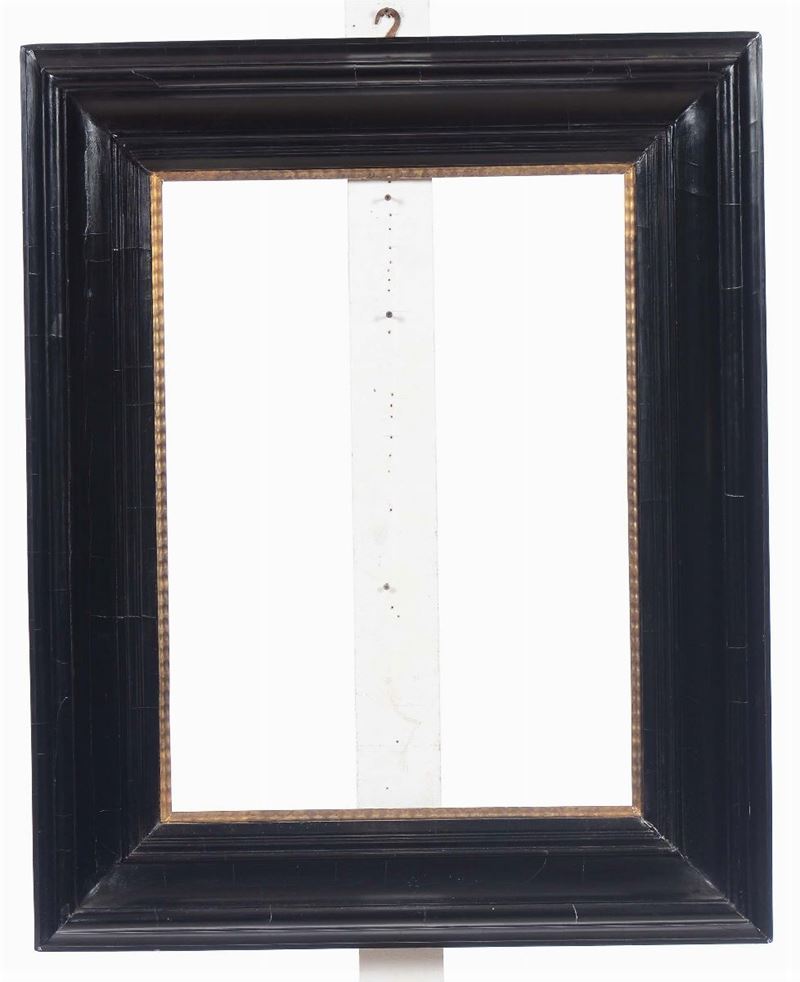 Cornice in legno ebanizzato e dorato, XIX secolo  - Auction Fine Old Frames - Cambi Casa d'Aste
