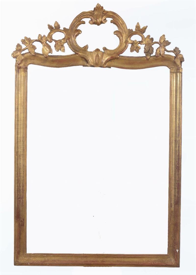 Cornice sagomata con cimasa, Italia centrale XVIII secolo  - Auction Fine Old Frames - Cambi Casa d'Aste