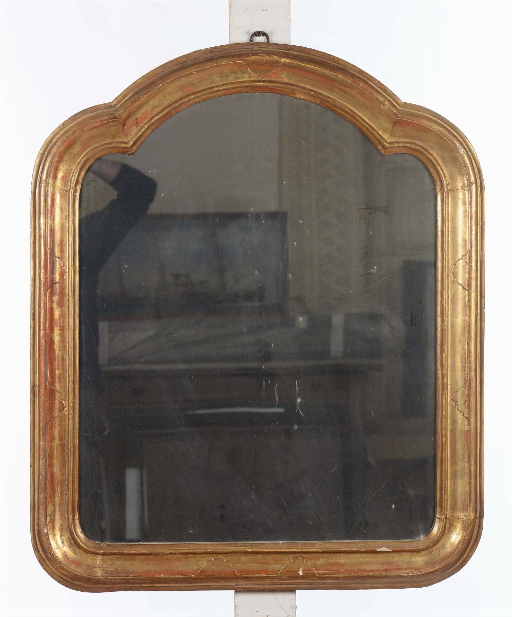 Due Specchiere Dorate Sagomate, XIX-XX Secolo