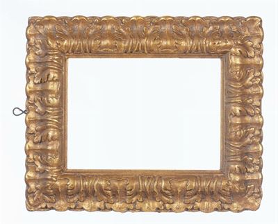 Cinque Cornici in Legno Dorato ed Intagliato, XIX-XX Secolo