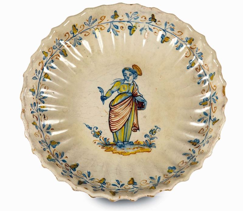 Coppa Deruta, bottega degli inizi del XVII secolo  - Auction 17th and 18th Century Majolica - Cambi Casa d'Aste
