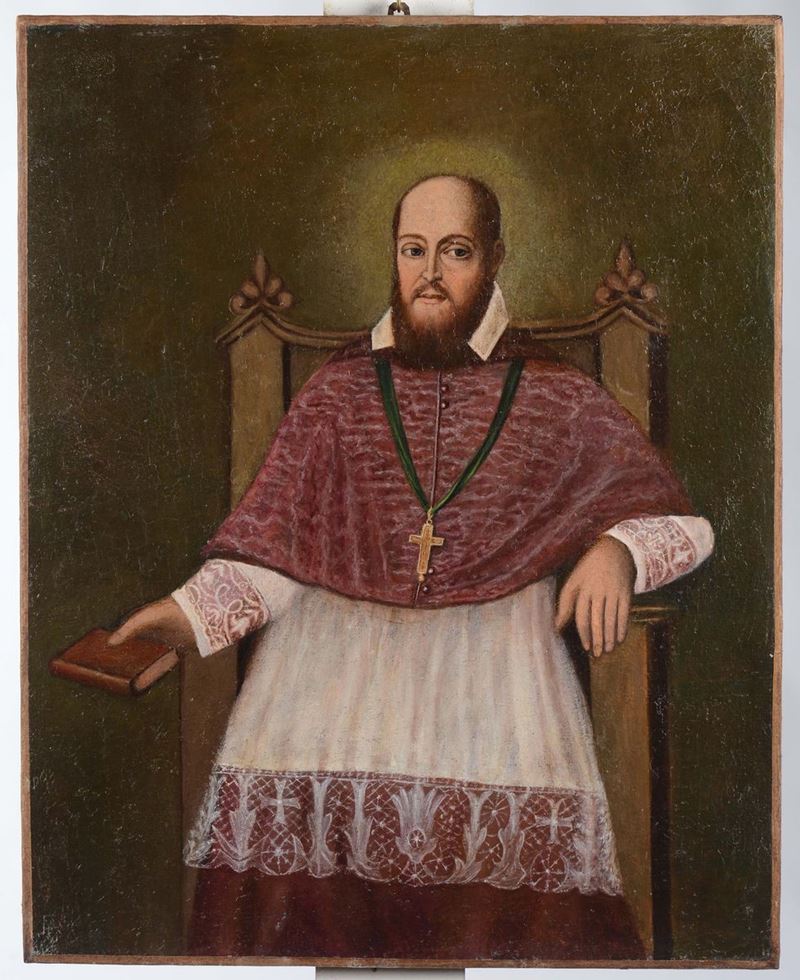 Scuola del XVIII secolo Ritratto di cardinale  - Asta Antiquariato - Cambi Casa d'Aste