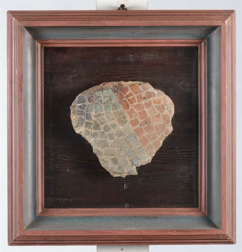Frammento di mosaico  - Auction Fine Art - Cambi Casa d'Aste