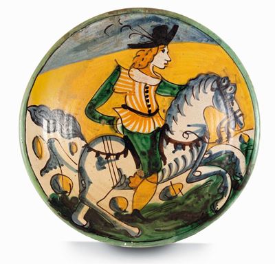 Piatto Montelupo, Bottega della Seconda Metà del XVII Secolo