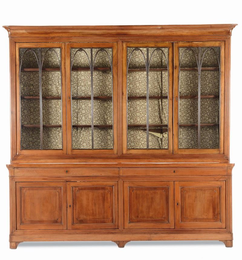 Grande credenza a due corpi, XIX secolo  - Auction Fine Art - Cambi Casa d'Aste