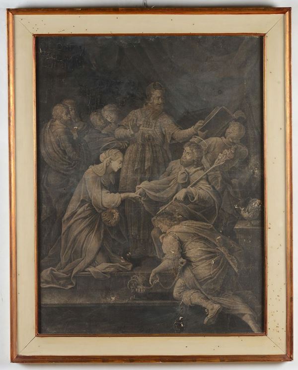 Grande stampa a soggetto religioso, XVIII secolo