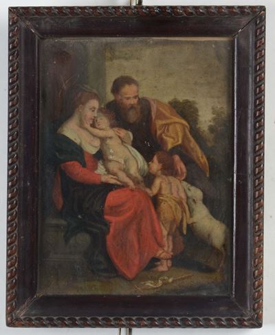 Scuola del XVIII Secolosacra Famiglia con San Giovannino