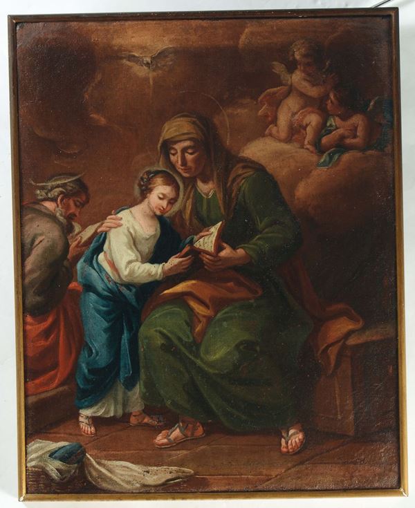 Scuola del XVIII secolo Educazione della Vergine