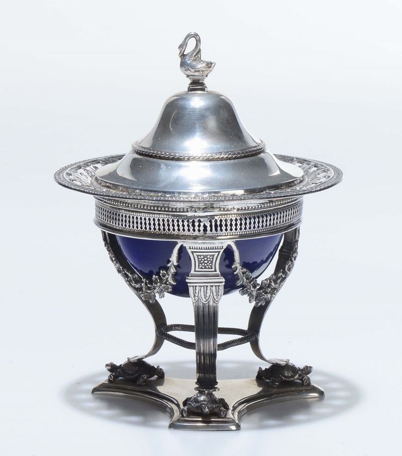 Zuccheriera Impero in argento, XIX secolo  - Asta Antiquariato - Cambi Casa d'Aste