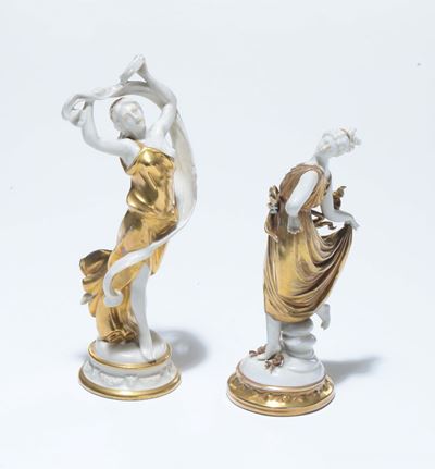 Due Figure in Porcellana Capodimonte
