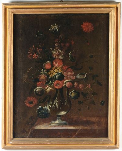 Pittore del XVIII Secolonature Morte con Vasi di Fiori