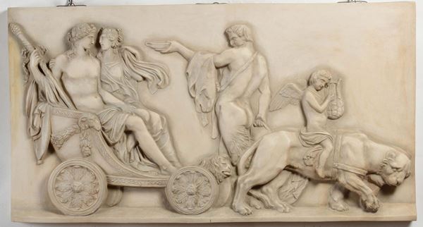 Placca in terracotta di Signa con scena mitologica in bassorilievo