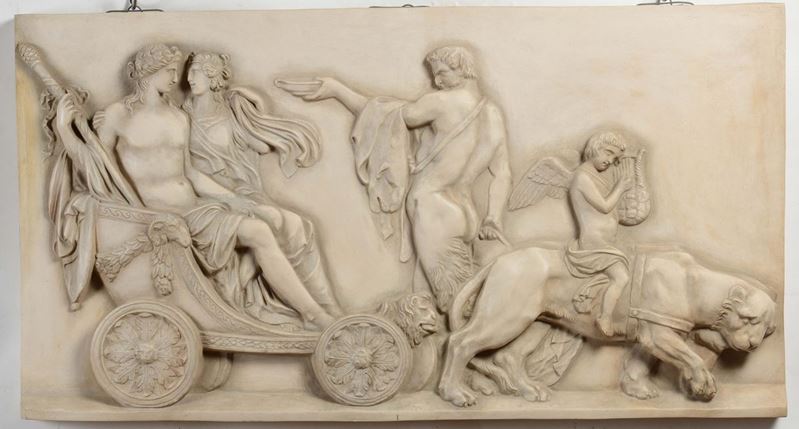 Placca in terracotta di Signa con scena mitologica in bassorilievo  - Asta Antiquariato - Cambi Casa d'Aste