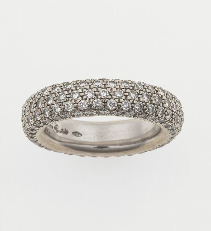 Diamond ring. Signed Pomellato  - Auction 100 designer jewels - Cambi Casa d'Aste