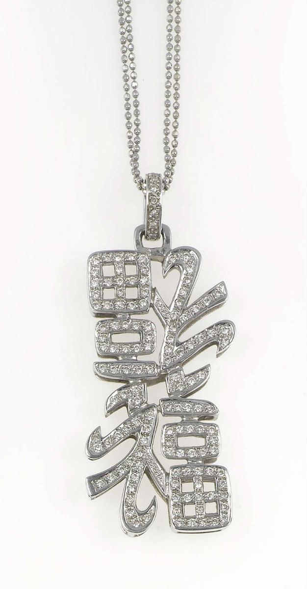 Diamond and gold pendant  - Auction Vintage, Jewels and Watches - Cambi Casa d'Aste