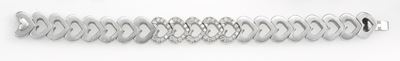 Mattioli. Bracciale Cuori con Pavé di Diamanti