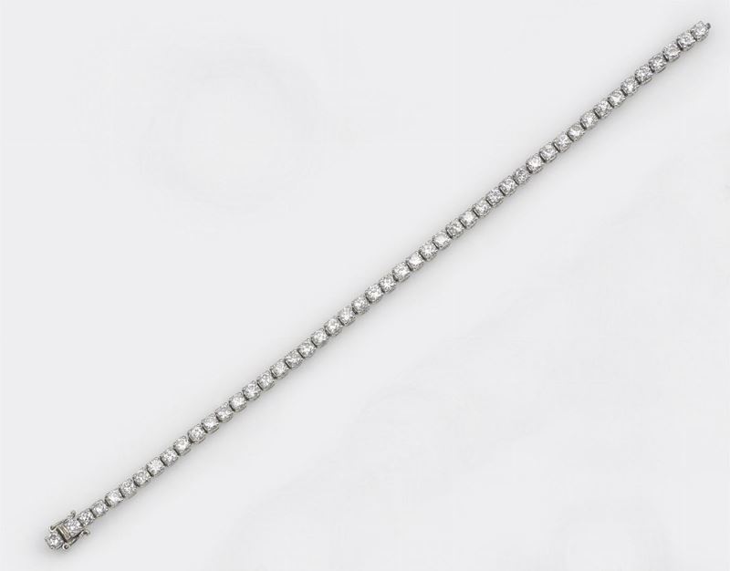 A diamond line bracelet  - Auction Fine Art - Cambi Casa d'Aste