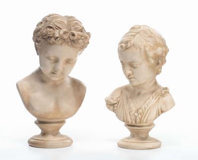 Due Busti in Terracotta, Manifattura di Signa, XX Secolo