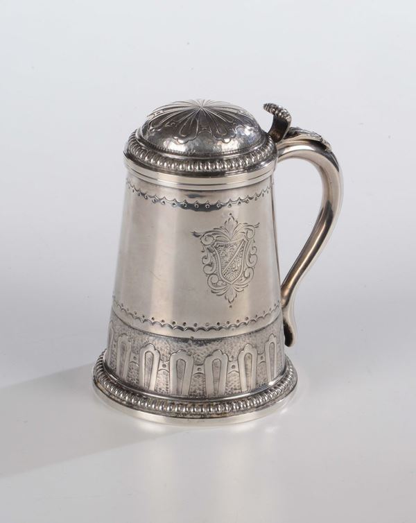 Tankard in argento, Inghilterra XX secolo