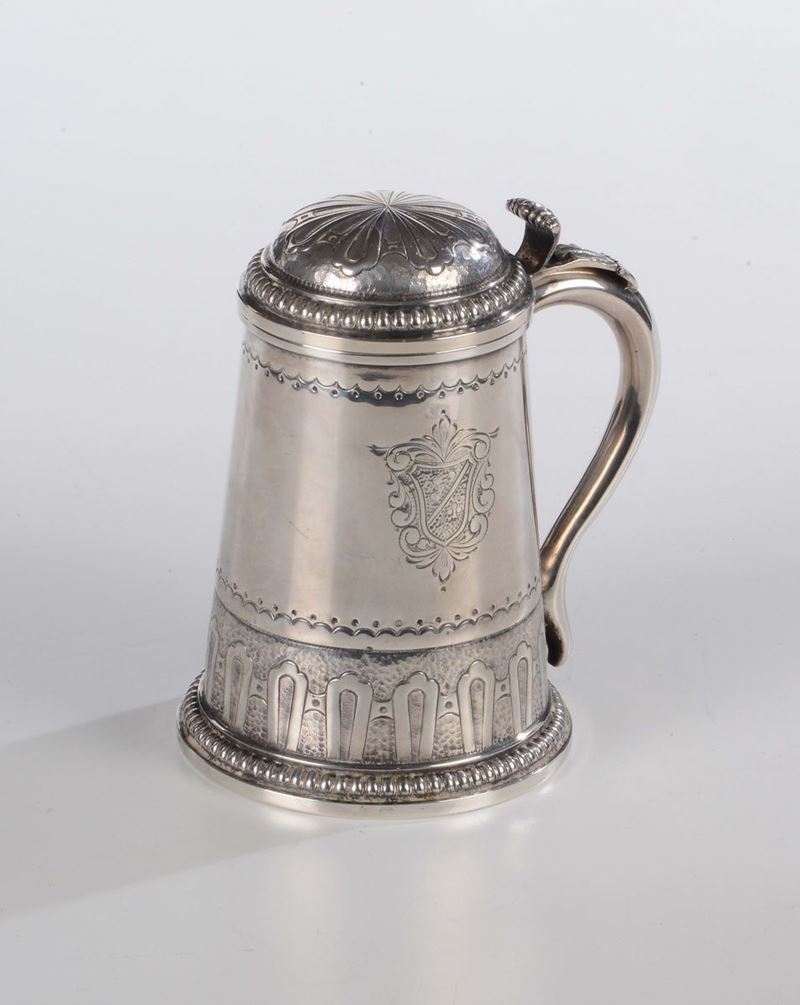 Tankard in argento, Inghilterra XX secolo  - Asta Antiquariato - Cambi Casa d'Aste