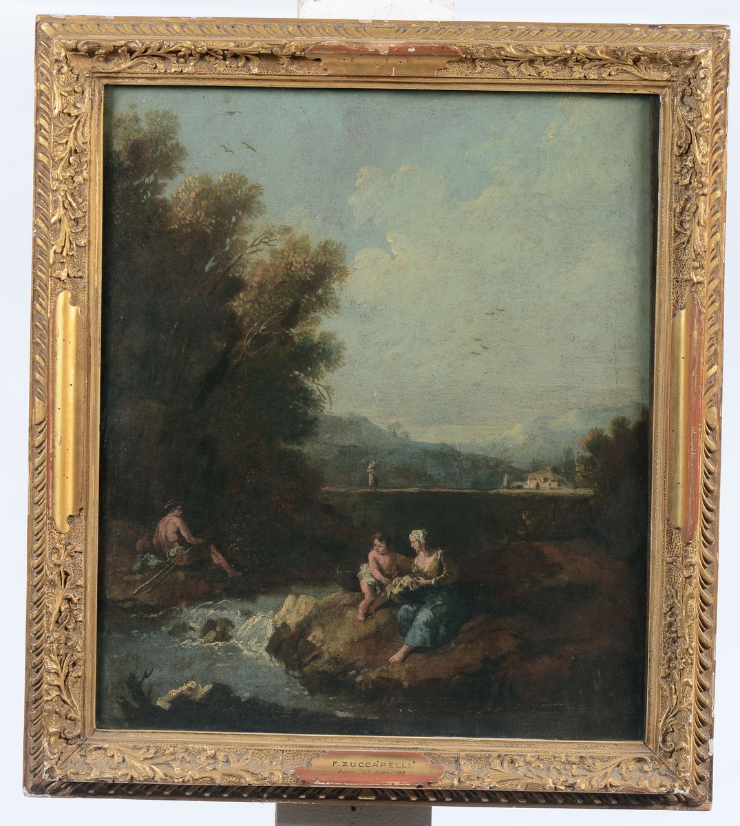 Giuseppe Zais (forno di Canale 1709 - Treviso 1784)paesaggi con Figure e Animali
