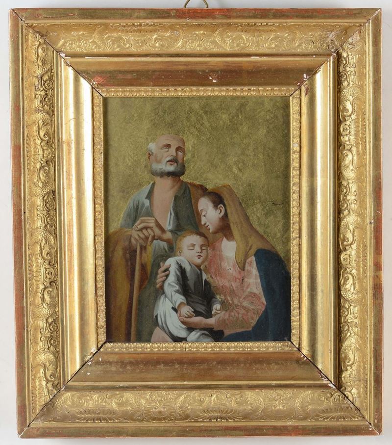 Scuola del XVIII secolo Sacra Famiglia  - Asta Antiquariato - Cambi Casa d'Aste