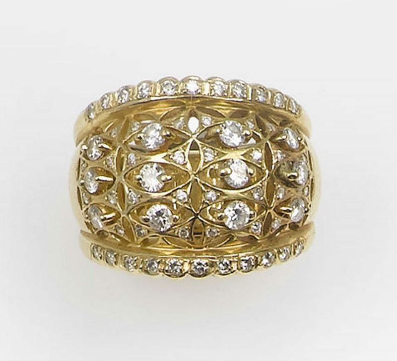 A gold and diamond ring  - Auction Fine Art - Cambi Casa d'Aste