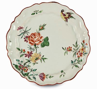 Raro Piatto Pesaro, Fabbrica Casali e Callegari, Circa 1770-1775