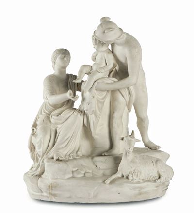 Gruppo in Biscuit Napoli, Real Fabbrica Ferdinandea, 1781-1806