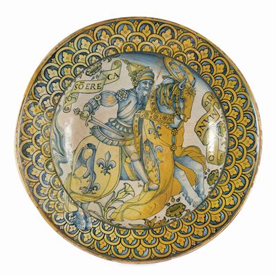 Piatto Deruta, Bottega di Giacomo Mancini (detto “el Frate”), Prima Metà del Sec. XVI