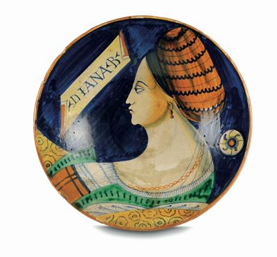 Piatto Faenza, Bottega Fine del XV Inizio del XVI Secolo