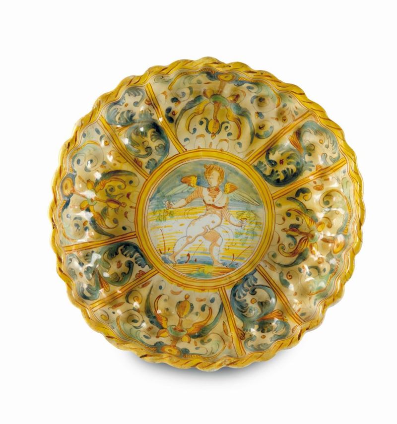 A Deruta bowl, workshop from the first half of the 17th century  - Auction Majolica and porcelain from the 16th to the 19th century - Cambi Casa d'Aste