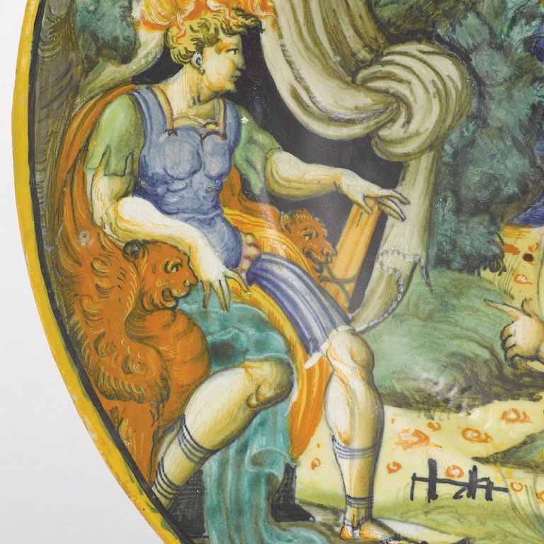 Piatto Urbino, Bottega di Guido di Merlino, 1542