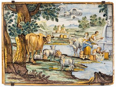 Mattonella Castelli, Bottega della Metà del XVIII Secolo