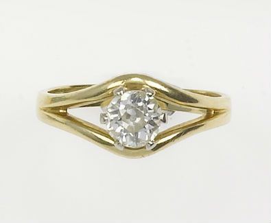 An old-cut diamond ring