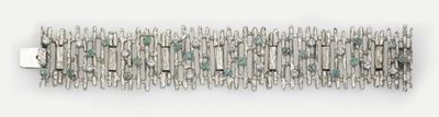 Sforza. Bracciale con Diamanti e Smeraldi