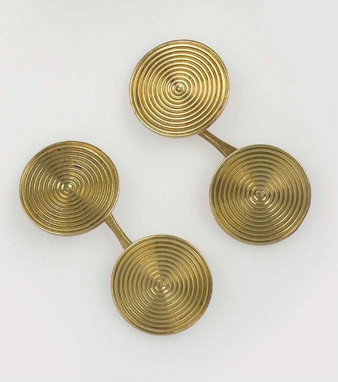 A pair of gold cufflinks  - Auction Fine Art - Cambi Casa d'Aste