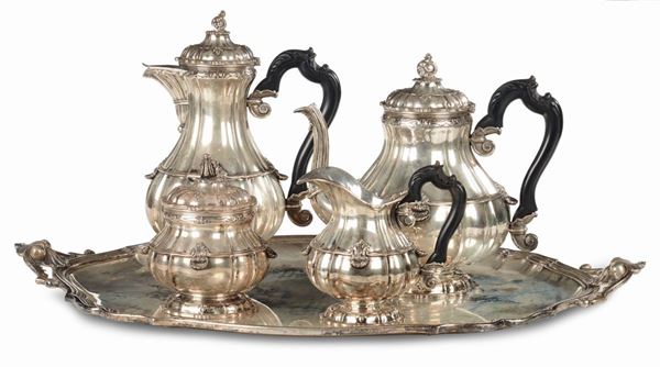 Servizio in argento da tè e caffè, XX secolo