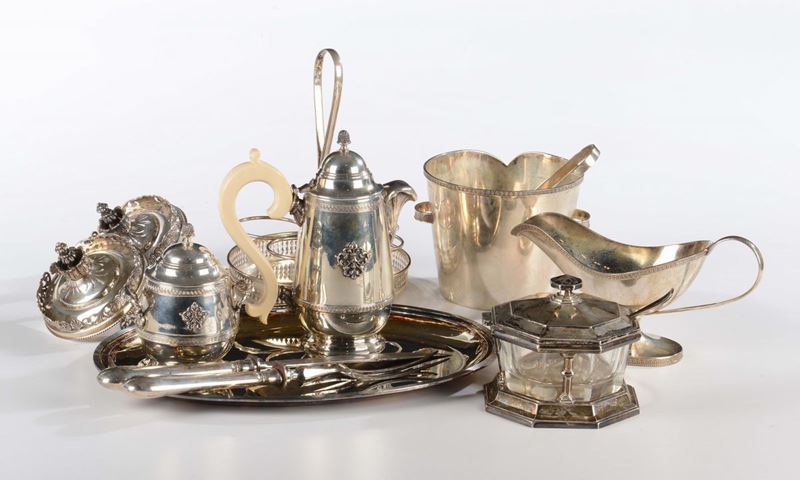 Lotto misto di oggetti in argento  - Asta Antiquariato - Cambi Casa d'Aste