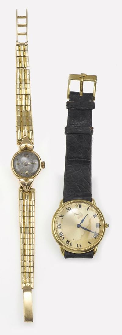 Lotto Composto da un Orologio da Polso Piaget ed un Orologio per Signora Eska