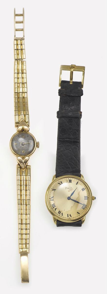 Lot composed by a Piaget watch and a Eska lady's watch