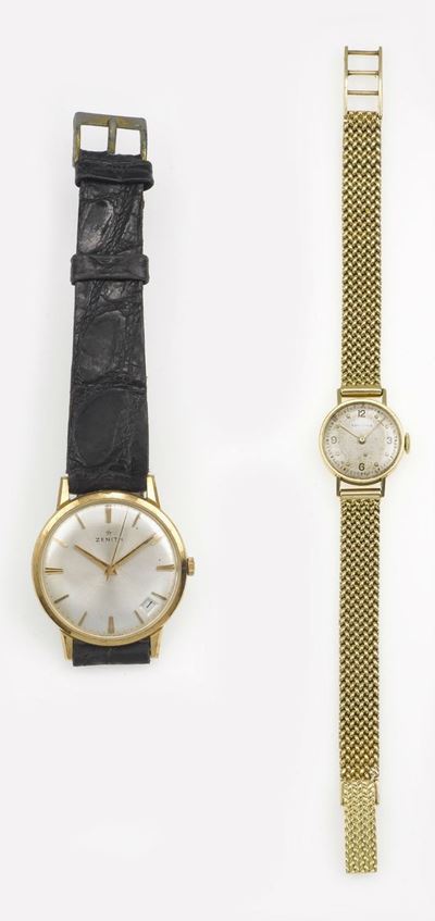 Lotto Composto da un Orologio da Polso Zenith ed un Orologio per Signora Longines