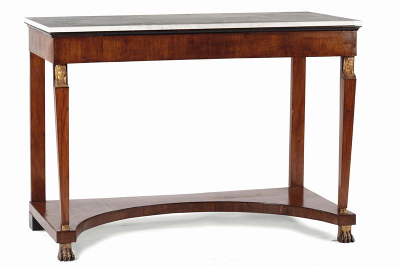 Console Impero lastronata, XIX secolo  - Auction Fine Art - Cambi Casa d'Aste