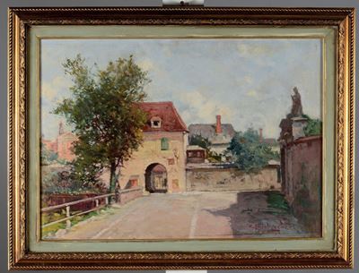 Cesare Bentivoglio (1868-1952)paesaggio