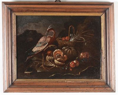 Scuola del XVIII Secolonatura Morta con Uccello